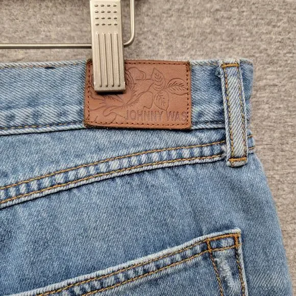 JOHNNY WAS KALI RELAXED DISTRESSED JEAN, SIZE 32 - Picture 3 of 11